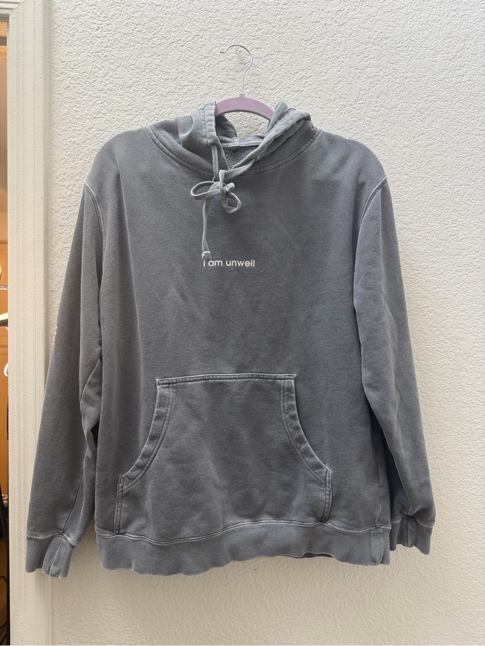 Women’s Barstool Gray 'I Am Unwell' Pullover Hoodie